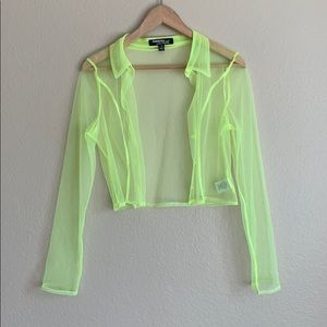 Neon yellow top